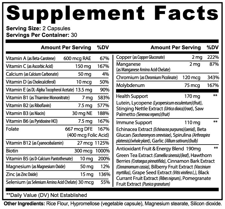 Rise COMPLETE Daily Multivitamin