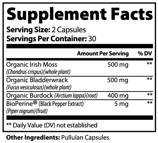 Sea Moss Vital: Lymphatic & Thyroid Support